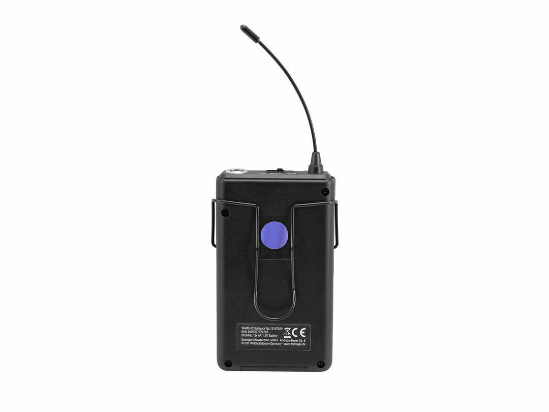 OMNITRONIC WAMS-12 émetteur de poche avec casque 865MHz