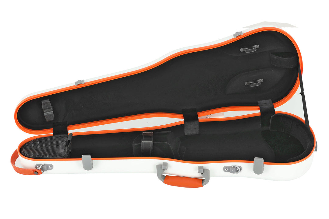 Étuis de violon PURE GEWA Form Polycarbonate FUN - 4/4 - 1/2 (White / Blacj)