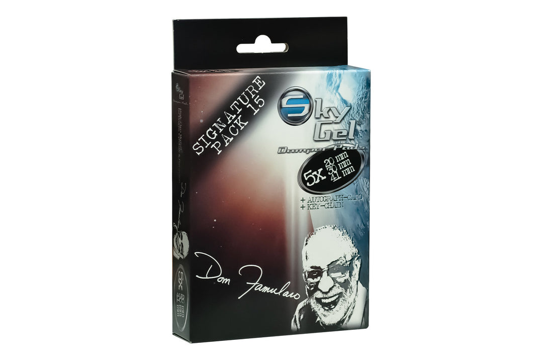 SKY Music Pads amortisseurs Skygel Signature Edition Dom Famularo - Black (SG15DFBK)