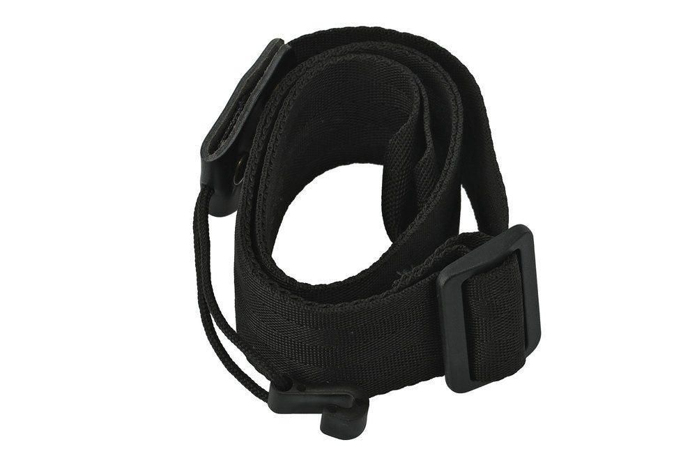 Fire & Stone courroie de rosace pour guitares classiques, nylon noir, 50 mm