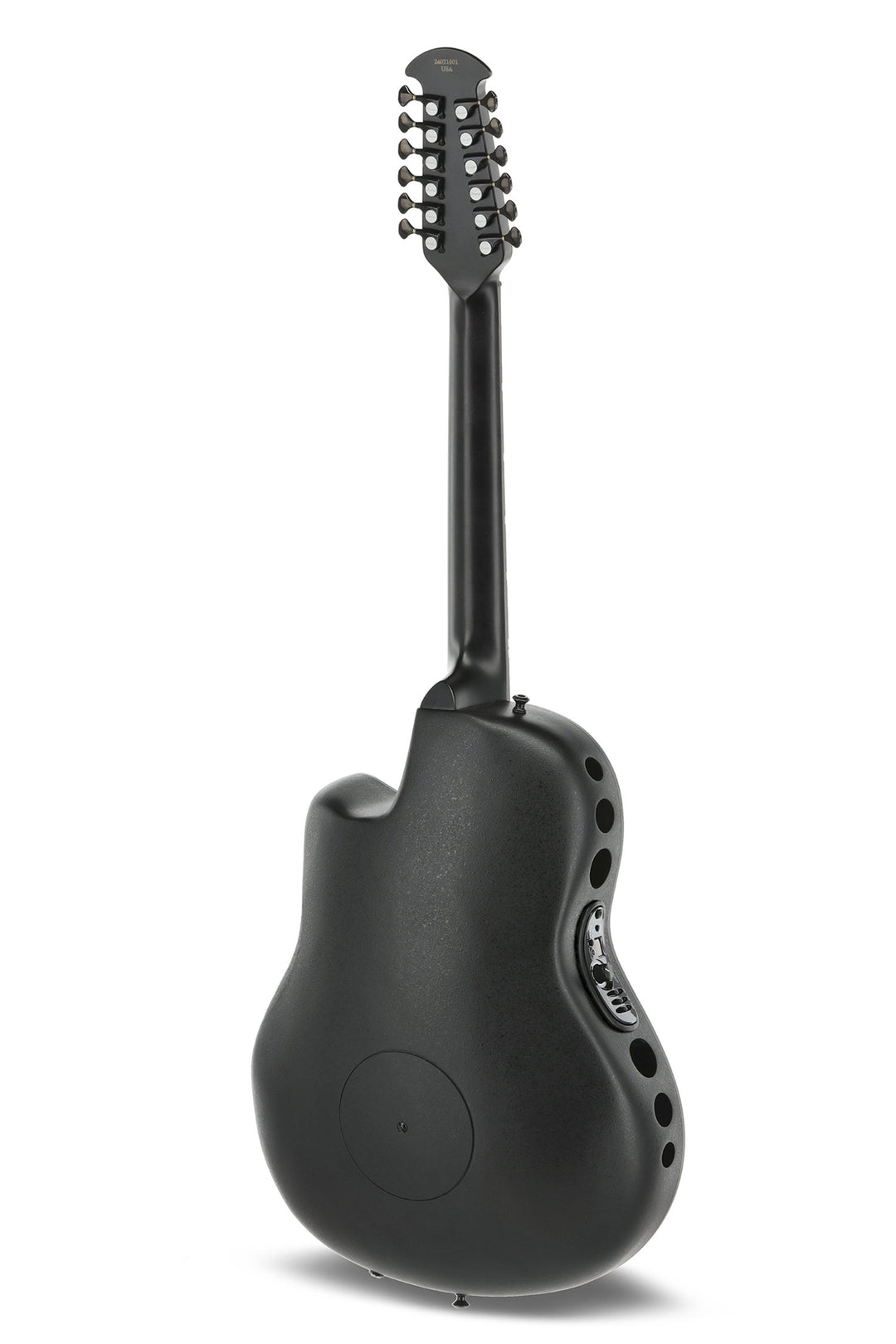 Adamas Guitares électro-acoustique 1598-MEIII, signature Melissa Etheridge, pan coupé central, 12 cordes - Black satiné (1598-MEIII)