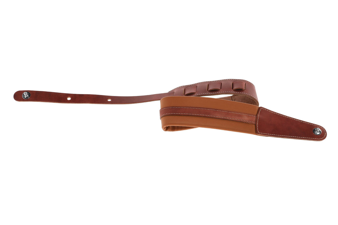 GEWA Sangles de Guitares Prestige 65 rembourrées avec Security Locks - sable sec/marron