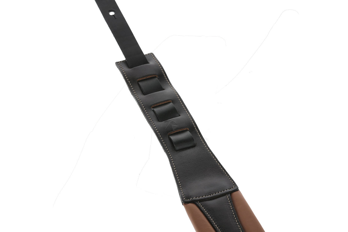 GEWA Guitar Straps Prestige 85 padded Security Locks - brown/black