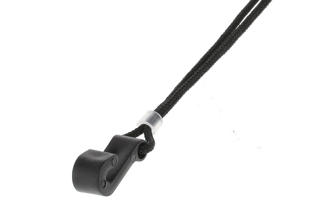 Fire & Stone sangle de rosace pour guitare classique, noire, 25 mm, sangle blanche