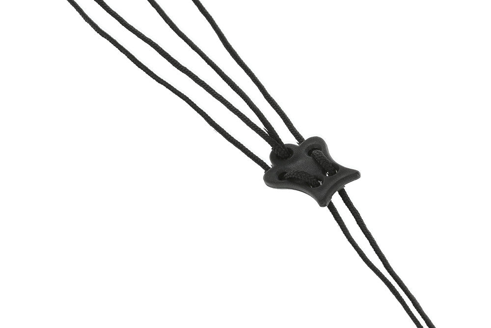 Fire & Stone sangle de rosace pour guitare classique, noire, 25 mm, sangle blanche