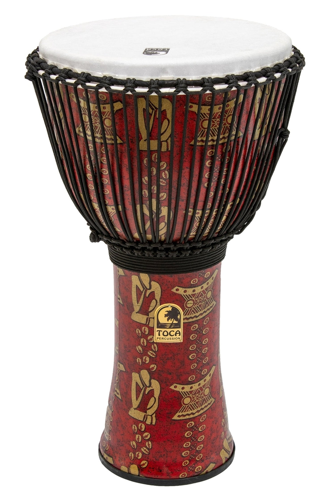 Toca Djembe Freestyle II à tension par corde - Dark Rouge (TF2DJ-14RB)