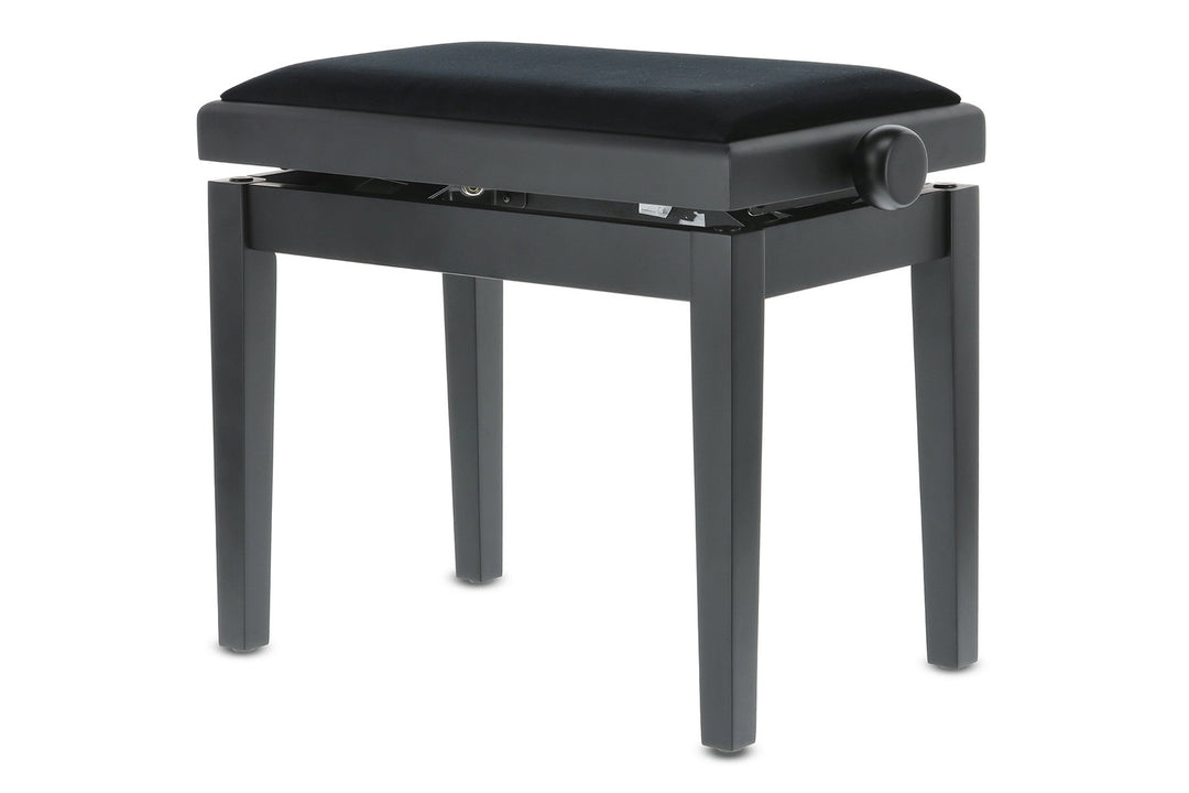GEWA banc de piano Deluxe - Black mat (siège noir)