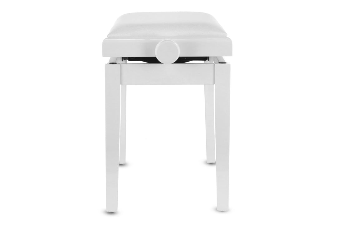 GEWA banquette de piano Deluxe vinyle - White brillant (siège White)
