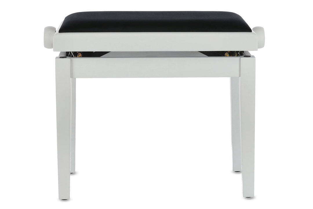 GEWA Banquette de piano Deluxe - Blanc mat (assise noire)