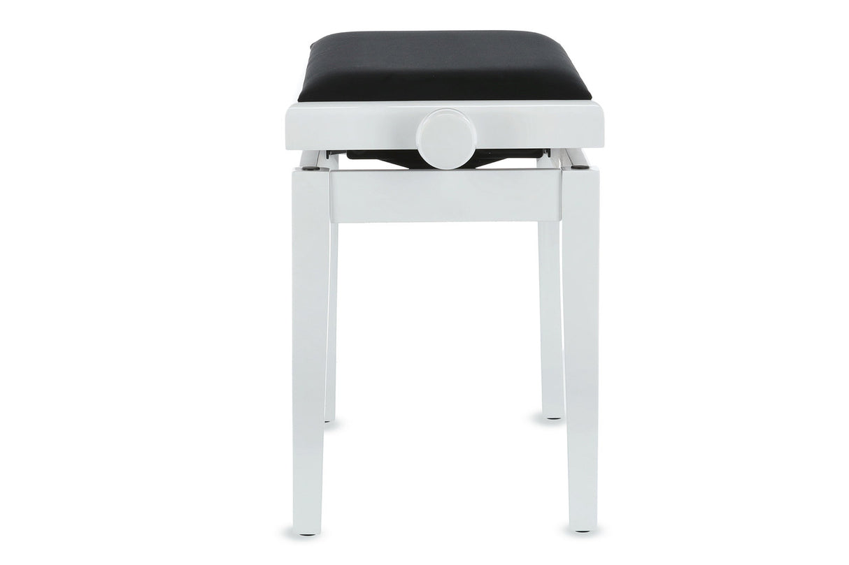 GEWA Piano bench Deluxe - White matt (Seat black)