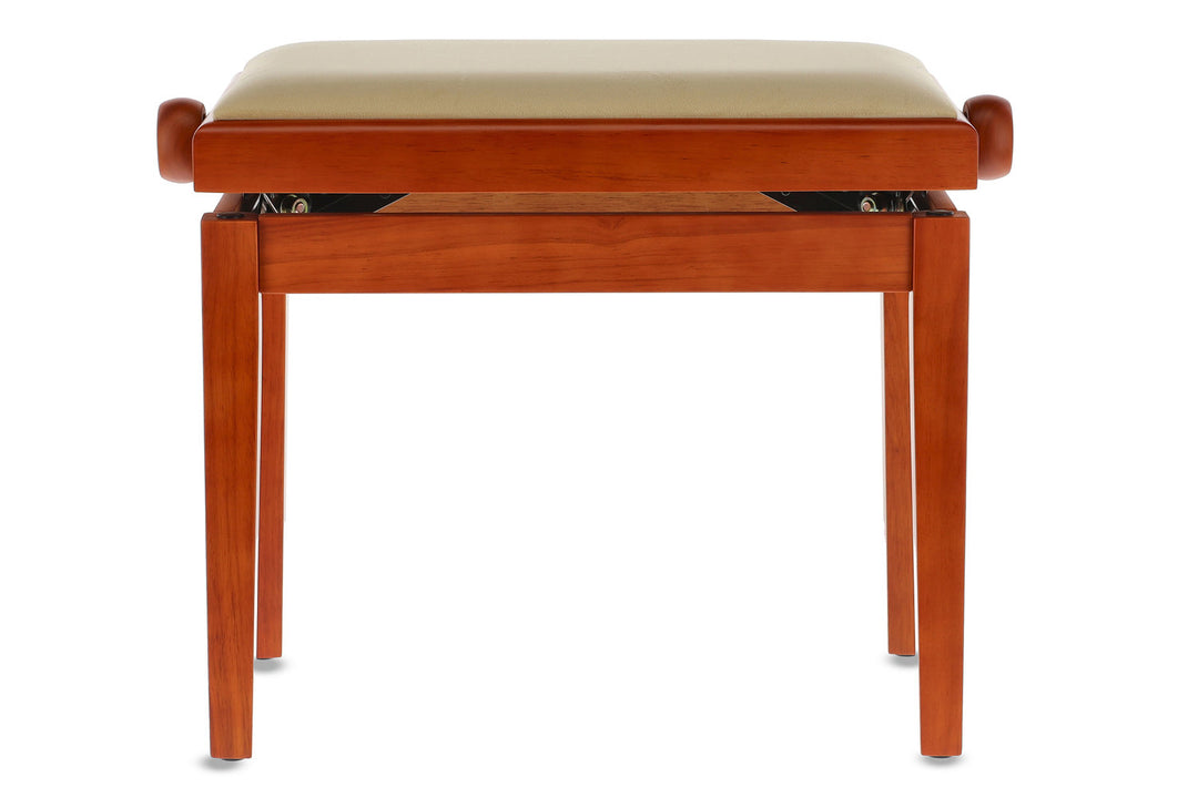 Banquette de piano GEWA Deluxe - merisier mat (assise beige)