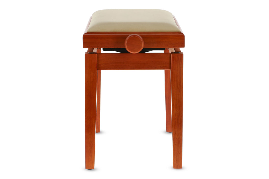 Banquette de piano GEWA Deluxe - merisier mat (assise beige)