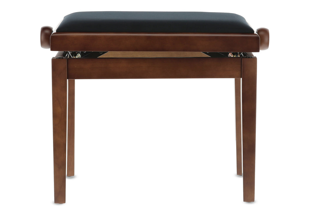 Banc de piano GEWA Deluxe - noyer mat (siège noir)