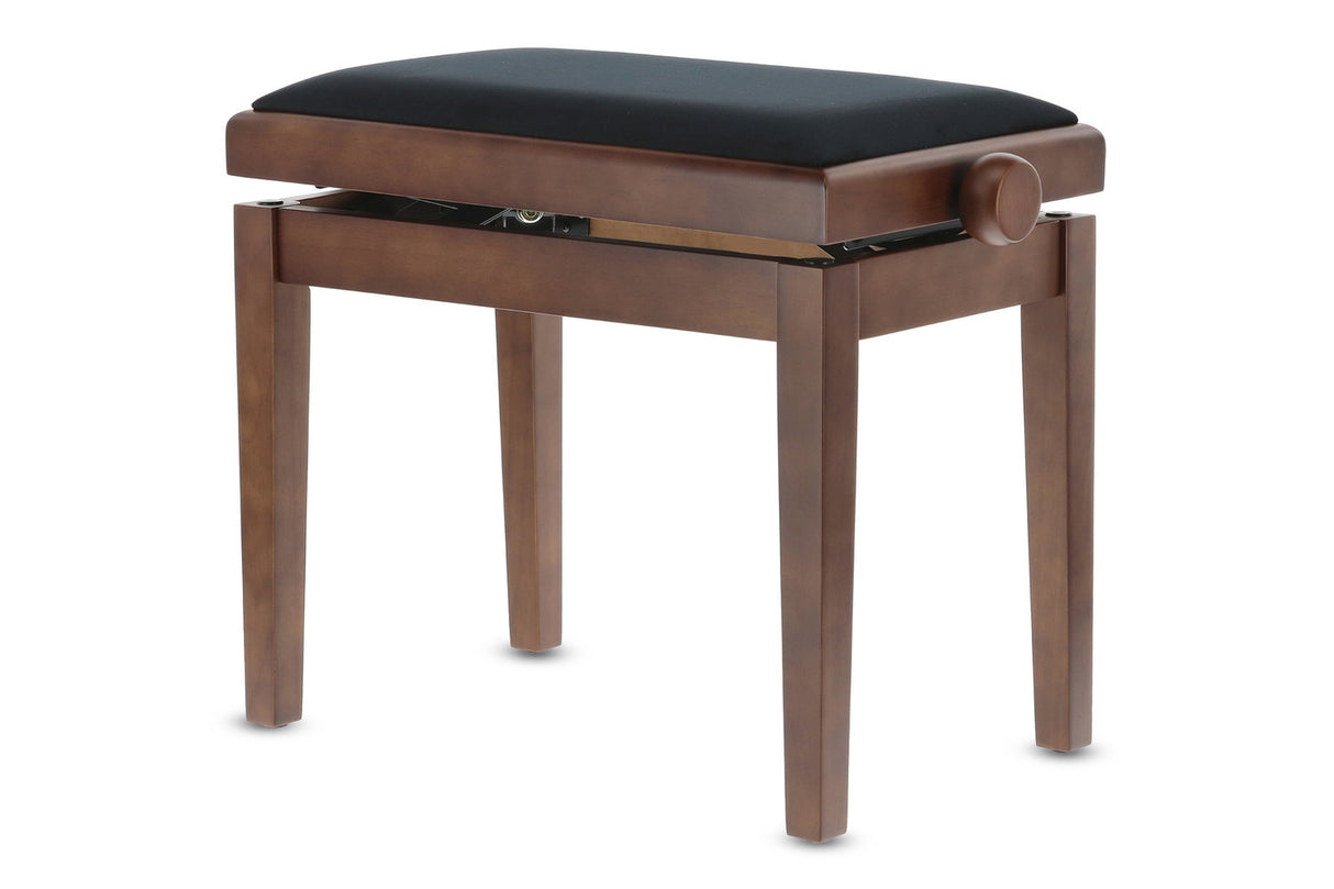 GEWA Piano bench Deluxe - Walnut matt (Seat black)