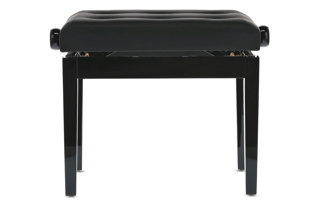 GEWA Banquette de piano Deluxe Leather Black, Highgloss - Housse Black en similicuir