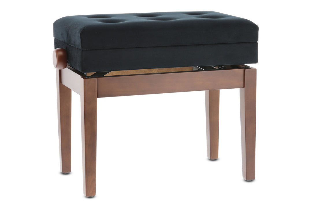 GEWA banc de piano Deluxe avec compartiment - noyer mat