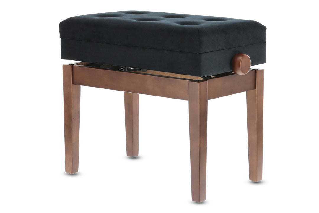 GEWA banc de piano Deluxe avec compartiment - noyer mat