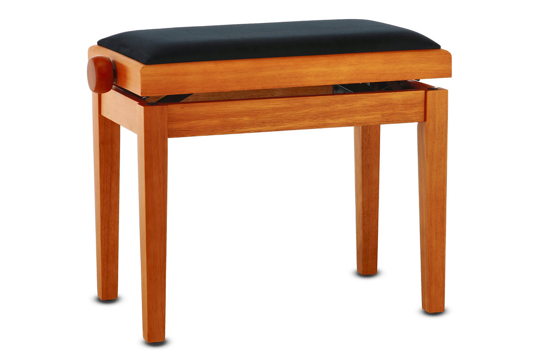 GEWA Banquette de piano Deluxe - Érable mat (assise noire)