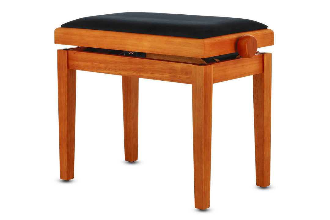GEWA Banquette de piano Deluxe - Érable mat (assise noire)