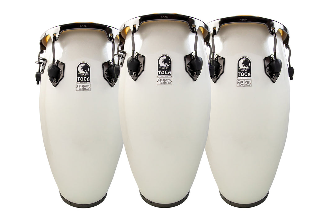 Toca Conga en fibre de verre Magarita Blanca, Black Chrome - Conga (4611-3/4FMB)