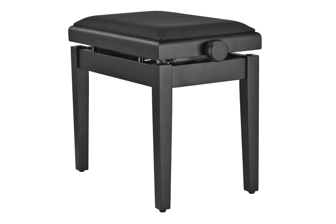 GEWA banquette de piano Deluxe Autolift Vinyl - Black mat (assise noire)