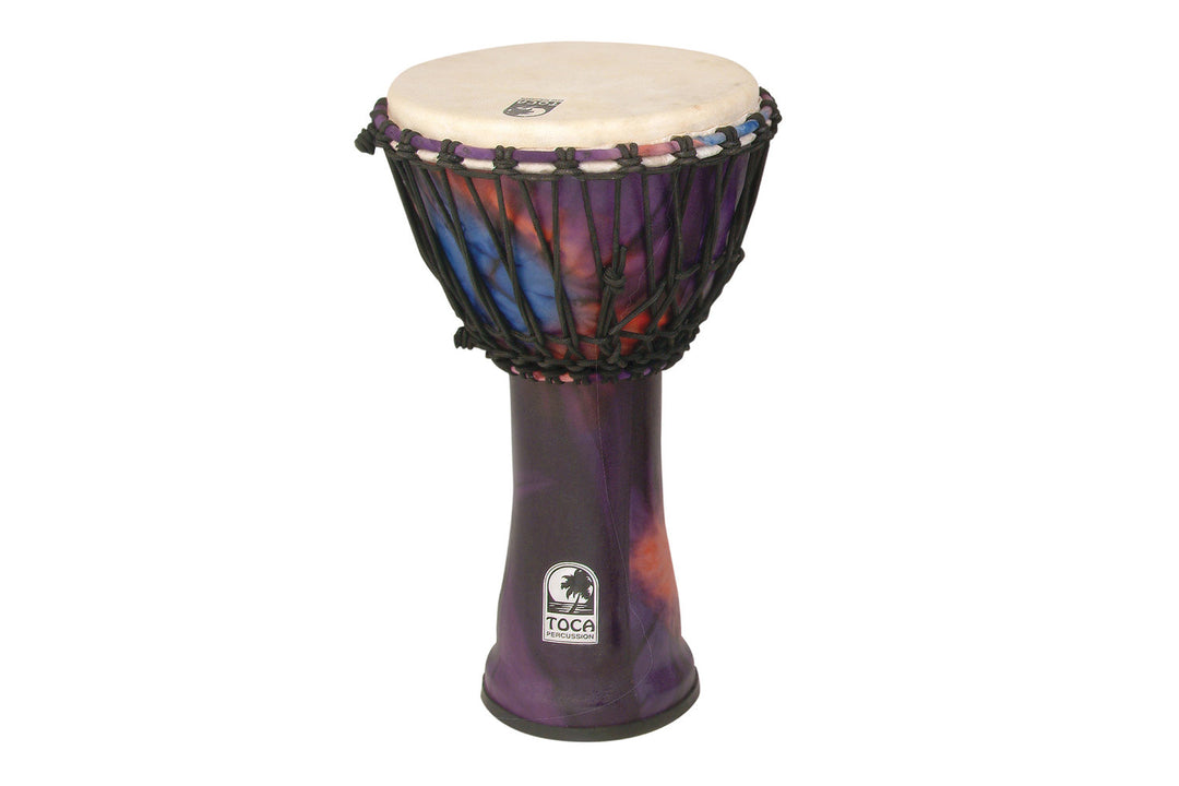 Toca Djembés Freestyle Rope Tuned - Woodstock Purple (SFDJ-10WP)