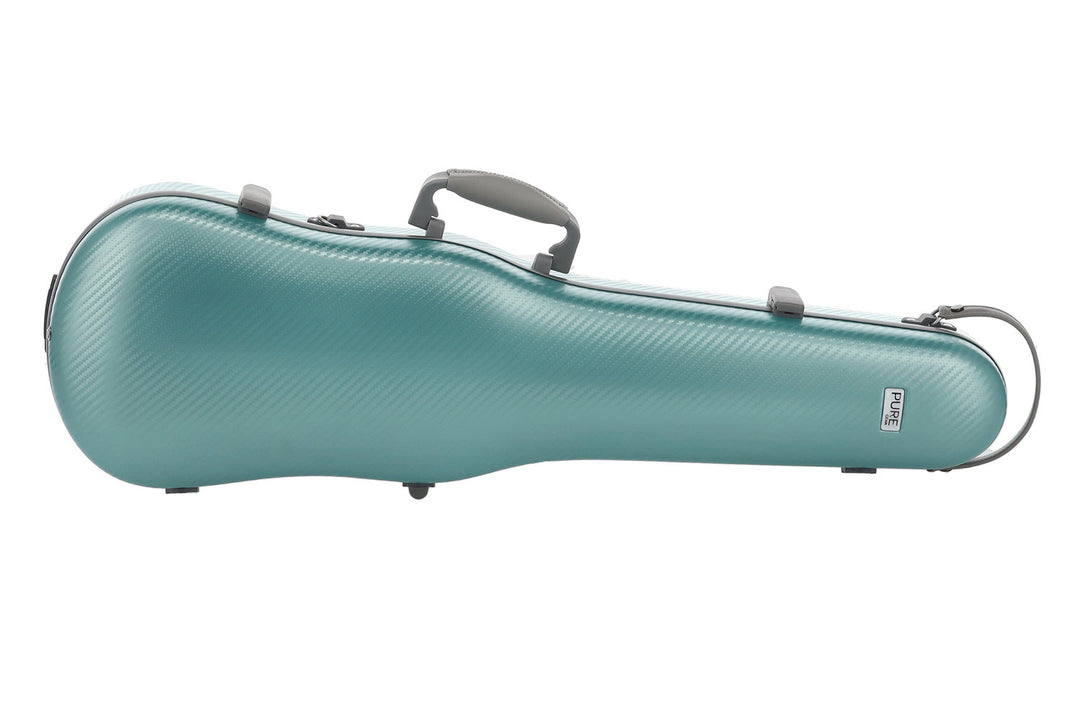 PURE GEWA Étuis de Violons moulés Form Polycarbonate FUN - 4/4 - 1/2 (Green / Black)