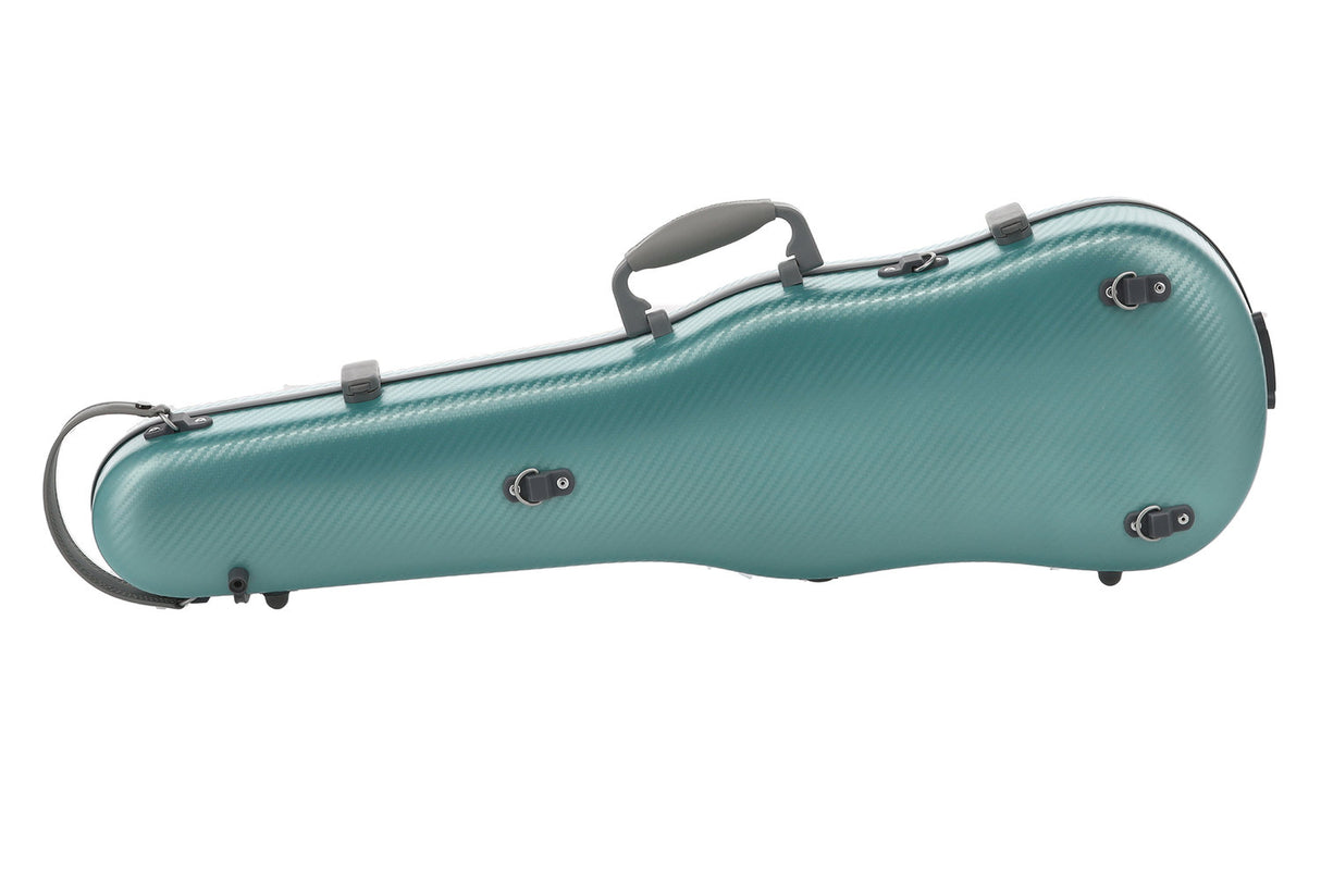 PURE GEWA Form-shaped violin cases Polycarbonate FUN - 4/4 - 1/2 (Green / Black)