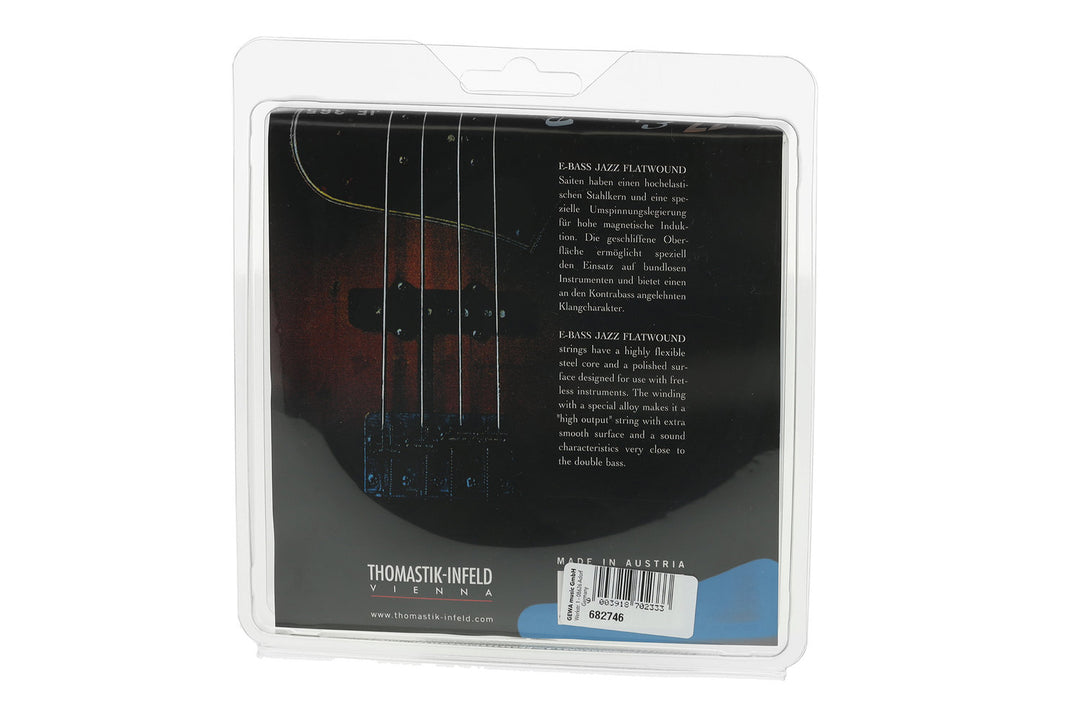 Cordes de basse électrique Thomastik-Infeld Jazz Bass Flat wound - set 5 cordes super long (JF365)