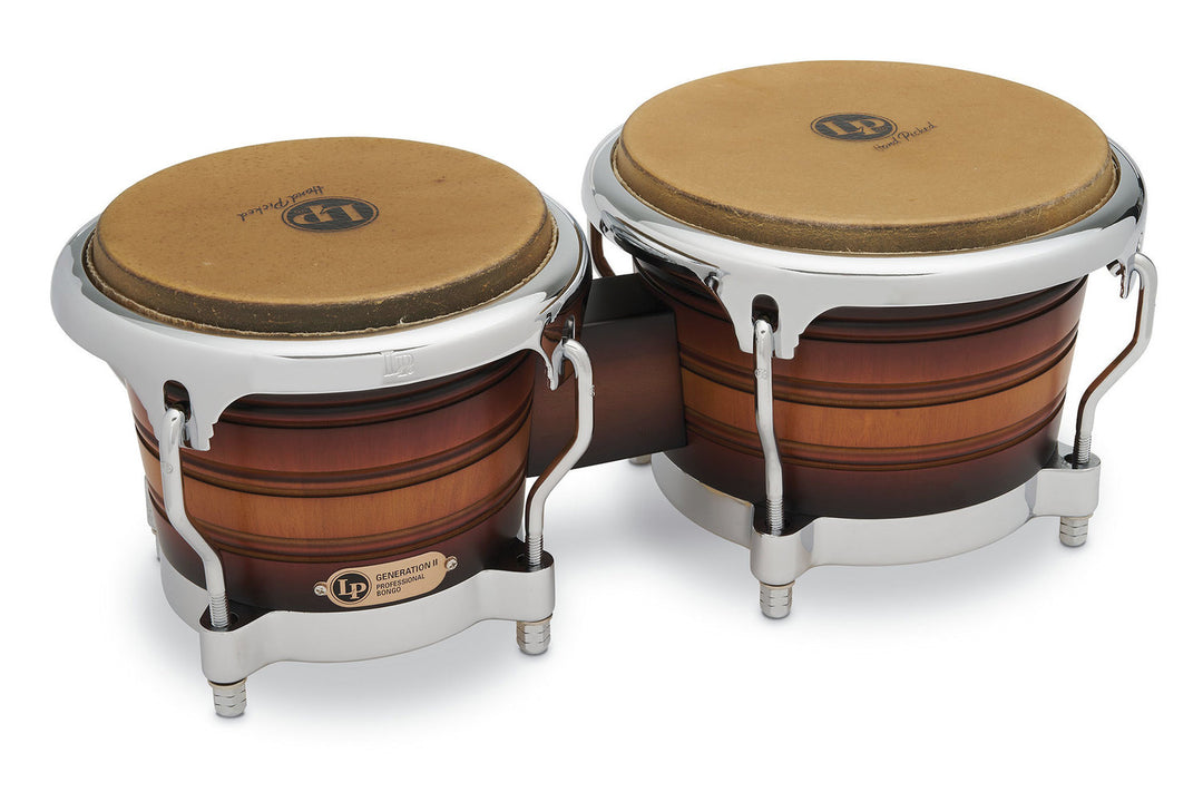Bongo Generation II Wood Latin Percussion - Antique Sunburst (LP201AX-2MSB)