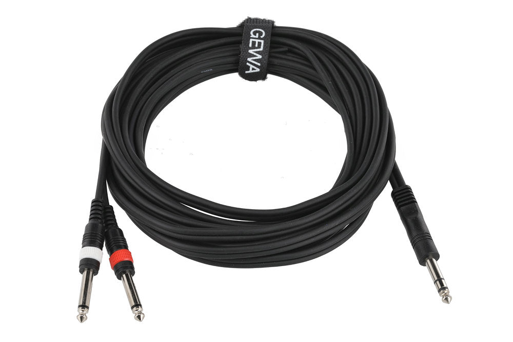 Câble en Y GEWA Basic Line 6 m, jack stéréo vers 2 x jack mono
