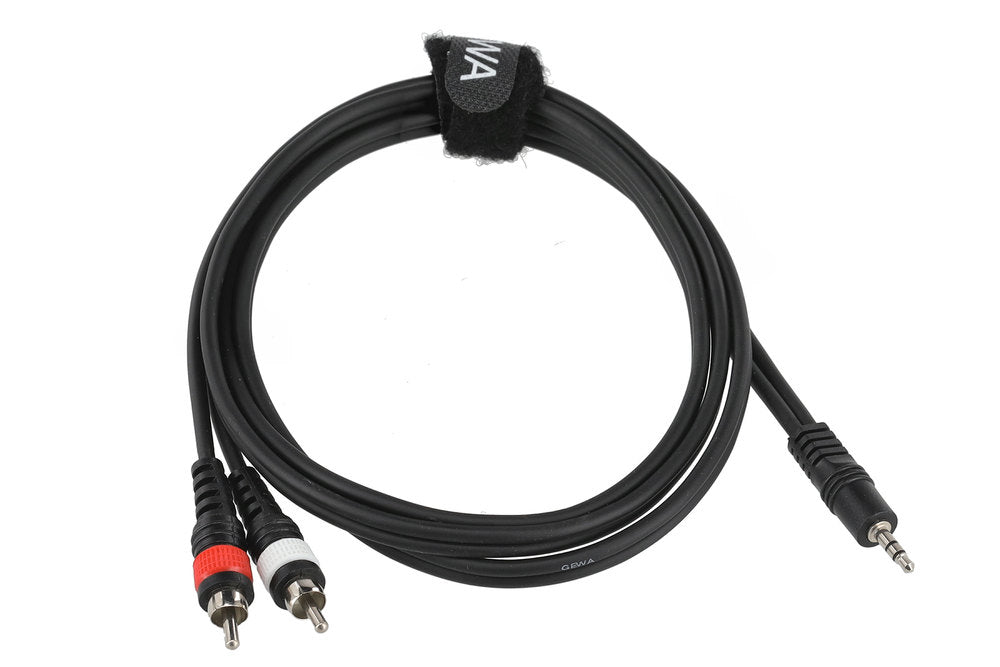 GEWA Basic Line câble en Y 1,5 m, mini-jack 3,5 mm vers 2 x cinch