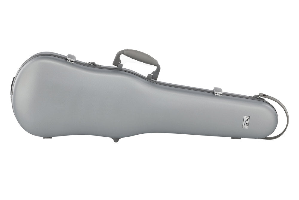 GEWA étui moulé en polycarbonate pour violons 1/2-4/4, argent