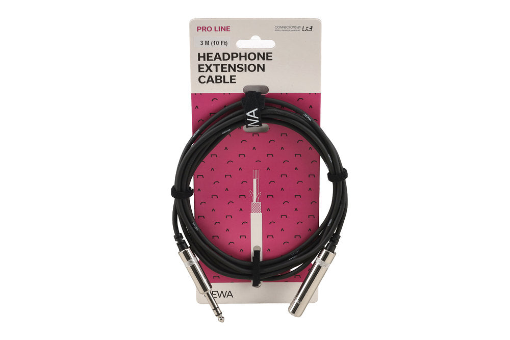 GEWA Pro Line rallonge pour casque 3 m, 6,3 mm