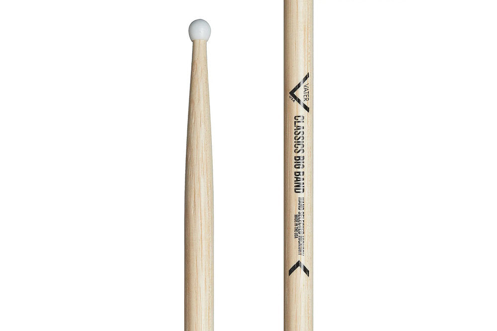Vater Classics Big Band baguettes de baterie, hickory, embout en nylon