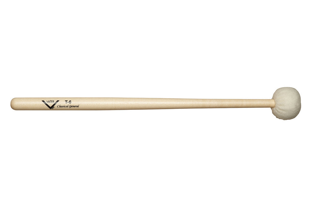 Vater Timpani Mallet T6 paukekøller, mellemblød filt, tilspidset skaft