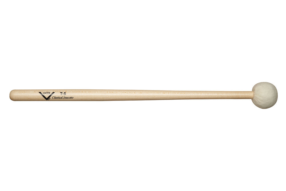 Vater Timpani Mallet T5 paukekøller, mellemhård filt, tilspidset skaft