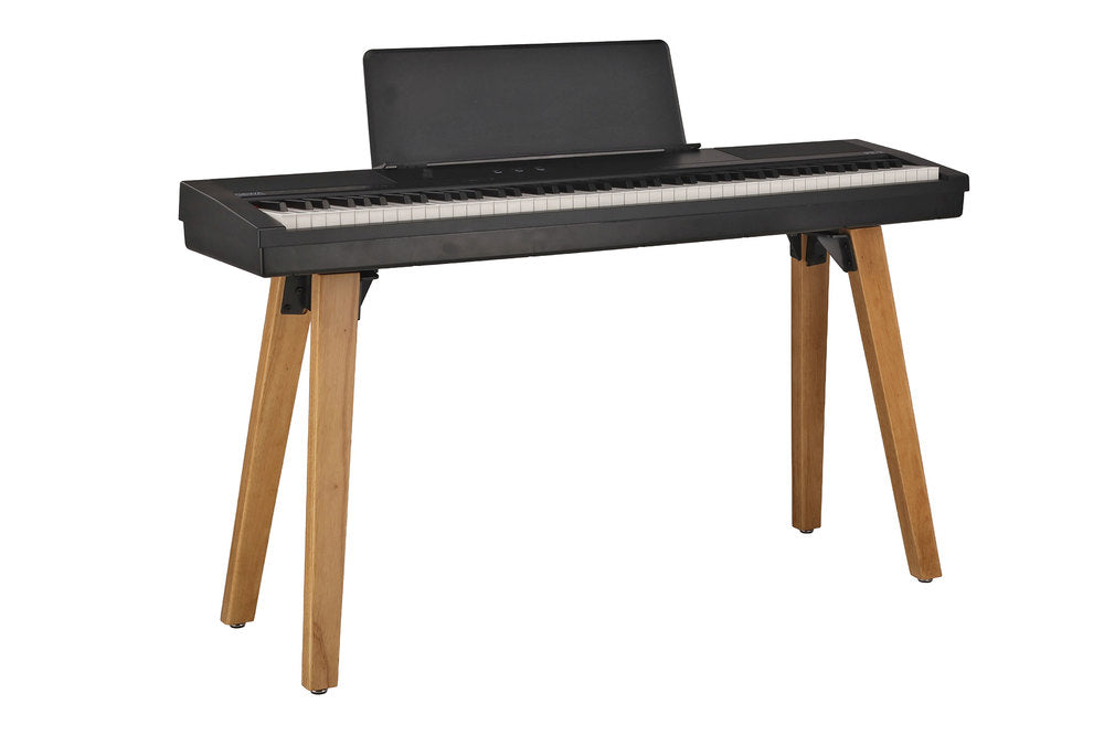GEWA support pour Portable Piano PP-2 et PP-3, pieds en bois noir mat