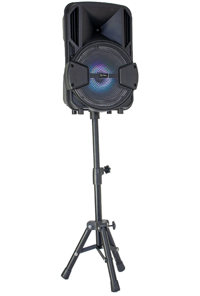 Active Speaker with Stand and Microphone
