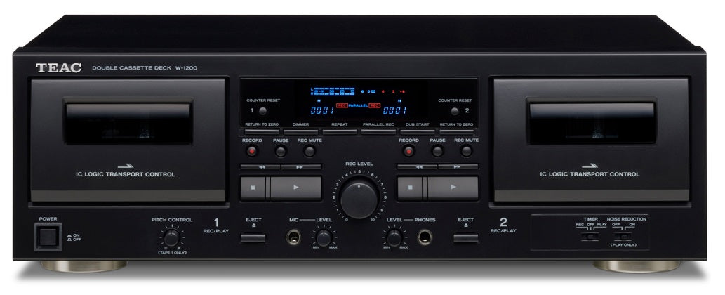 TEAC W-1200 Lecteur de cassette double (Noir)
