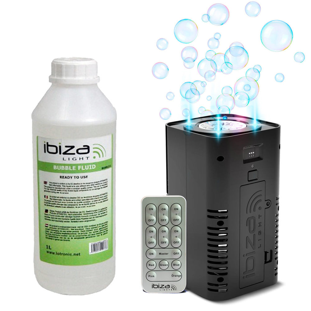 Ibiza Machine à bulles de savon à piles LED/Liquide