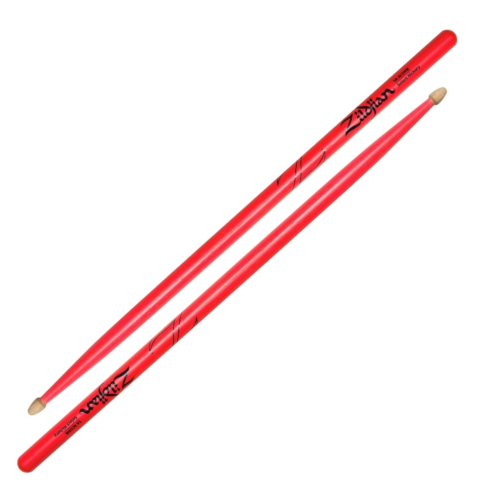 Zildjian 5A Acorn Neon Pink Hickory - Olive en bois