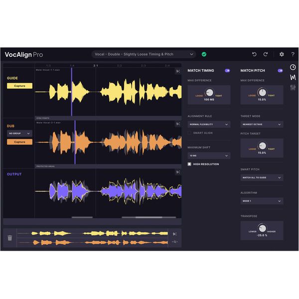 Mise à niveau VocAlign Pro