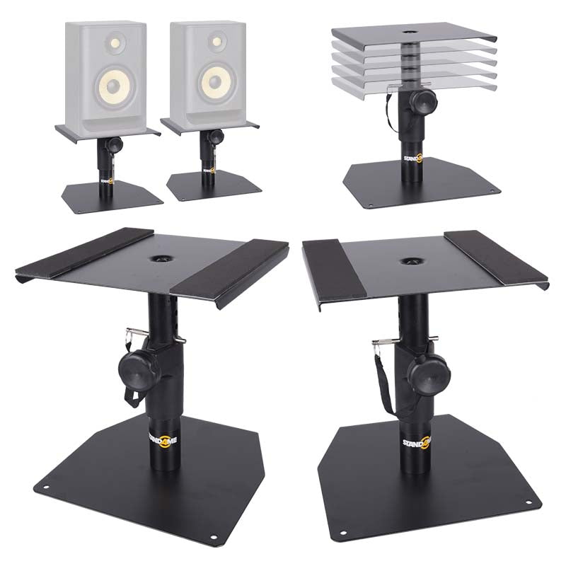 supports de monitors (2 pièces) statifs réglables pour monitors de studio