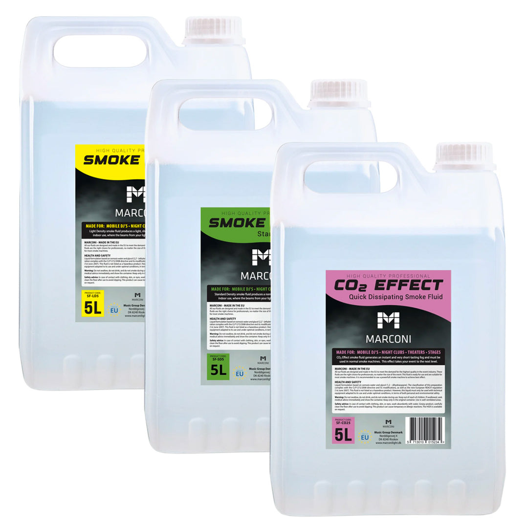 3 x 5L Liquide à fumée (Mix Pack)