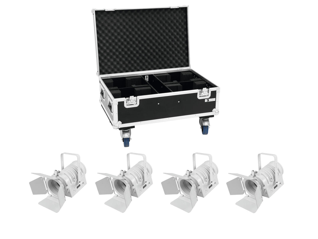 EUROLITE Set 4x LED THA-40PC wh + étui
