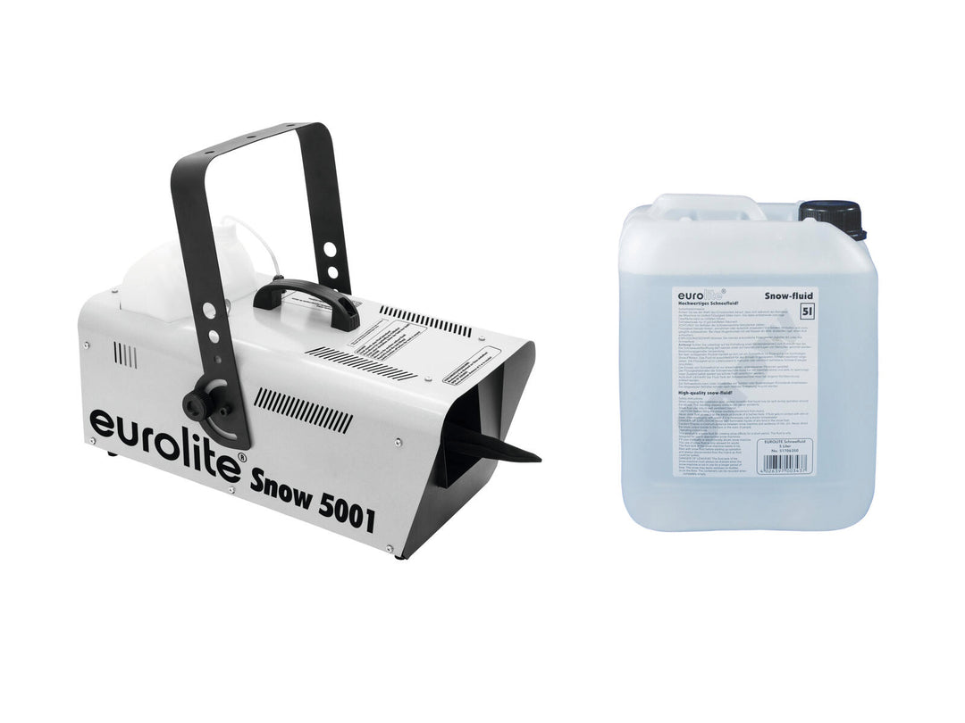 EUROLITE Set Snow 5001 machine à neige + liquide à neige 5l