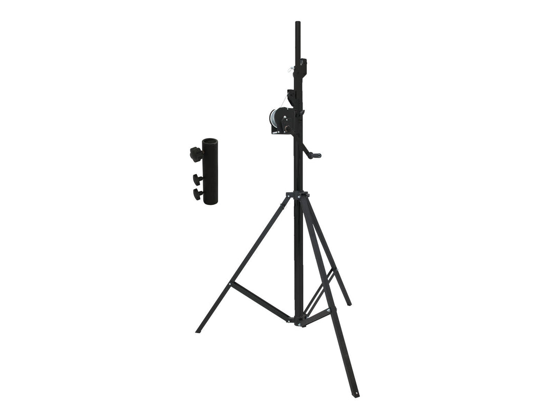 EUROLITE Set STT-400/85 Treuil Stand TÜV/GS noir + STV-3529 Adaptateur long