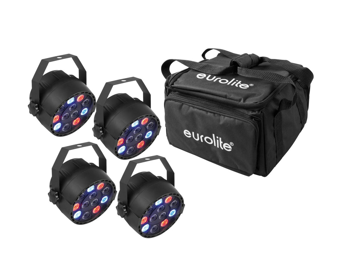 EUROLITE Set 4x LED PARty Spot + Sac souple