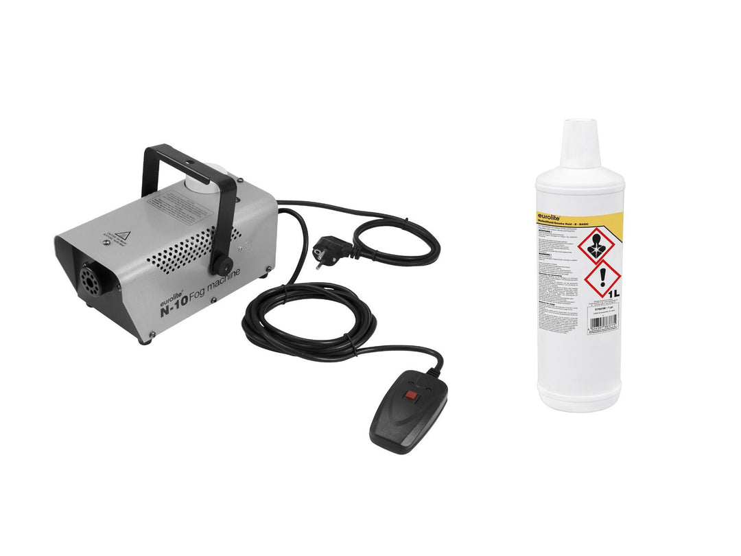 EUROLITE Set N-10 argent + B Basic liquide à fumée 1l